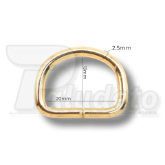 MEIA ARGOLA 20MM CATAFORÉTICO