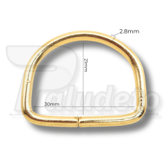 MEIA ARGOLA 30MM CATAFORÉTICO