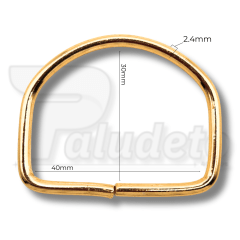 MEIA ARGOLA 40MM CATAFORÉTICO