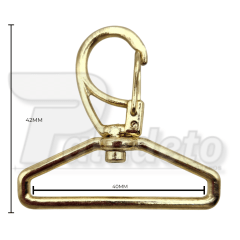 Mosquetão REF 1166 / 40MM Dourado
