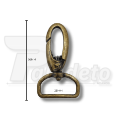 Mosquetão Ouro Velho Ref. 1057 - 2,5cm 