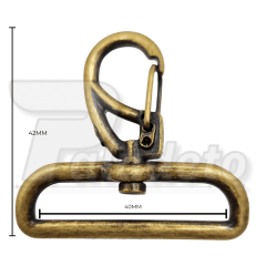 Mosquetão REF M54 / 40MM Ouro Velho