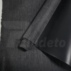 Nylon Linho Mescla - Preto - 0,50 x 1,40m