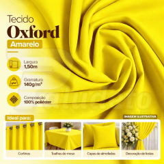 TECIDO OXFORD LARG 1,50M AMARELO