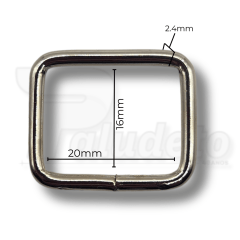 Passador 20mm Niquelado
