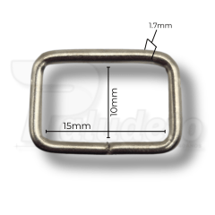 Passador 15mm Niquelado