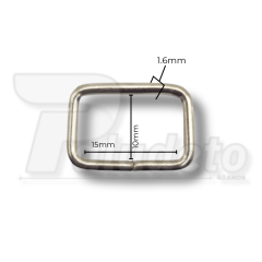 Passador 15mm Niquelado