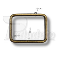 Passador 25mm Ouro Velho