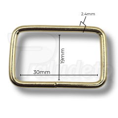Passador 30mm Dourado