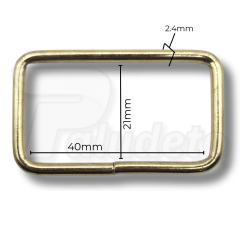 Passador 40mm Dourado