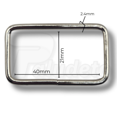 Passador 40mm Niquelado