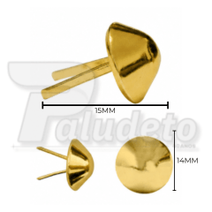 CRAVO BAILARINA PCT C/ 10 UNID DOURADO