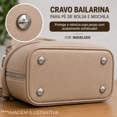 CRAVO BAILARINA PCT C/ 10 UNID NIQUELADO