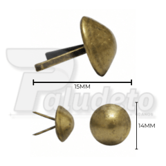 CRAVO BAILARINA PCT C/ 10 UNID OURO VELHO