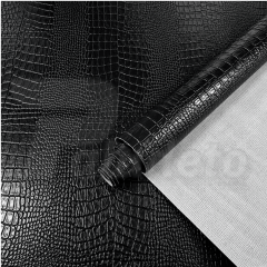 Sintético Croco 0,8mm Preto