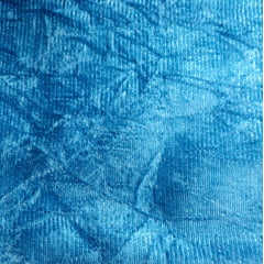 Tecido Suede Amassado - Larg 1,40m - Azul