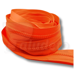 Zíper Tratorado - por metro  - LARANJA NEON